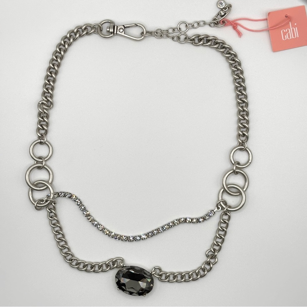 CAbi NWT Stellar Necklace, # 2233, Double Front Stranded Short Necklace